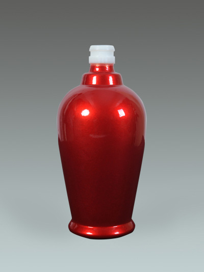 喷釉光瓶